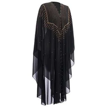 Elegant Beaded Muslim Abaya Dress for All Occasions