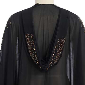 Elegant Beaded Muslim Abaya Dress for All Occasions