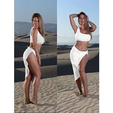 BEAGIMEG Sexy One Shoulder Bodycon Dress for Women