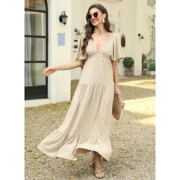 Stylish Kikibell Maxi Dresses for Women Summer Weddings