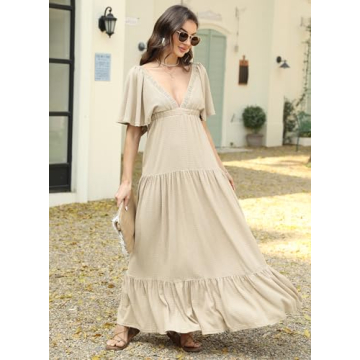 Stylish Kikibell Maxi Dresses for Women Summer Weddings