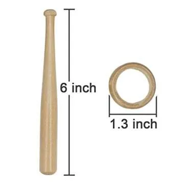 TIHOOD 1 Pack Baseball Stand Baseball Stand Holder Wooden Base Ball Stand Display Holder