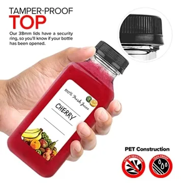 12 oz Juice Bottles for Juicing & Meal Prep - 12 Pack
