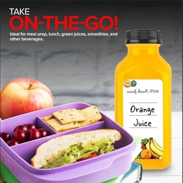 12 oz Juice Bottles for Juicing & Meal Prep - 12 Pack