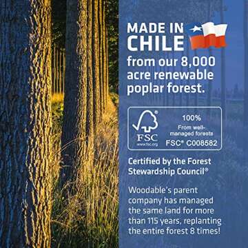 100% Compostable Wooden Forks - Eco-Friendly Utensils Set