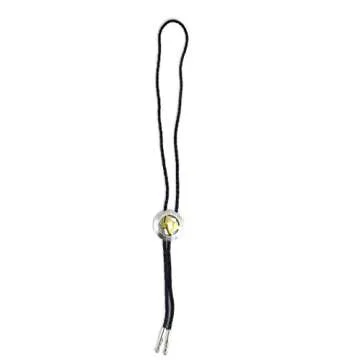 M & F Western Men's Round Texas Bolo Tie Silver Gold Plated, One size
