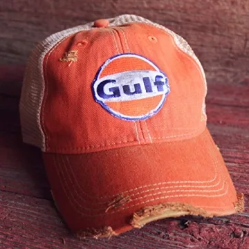 Gulf Distressed Vintage Adjustable Snapback Hat for Men