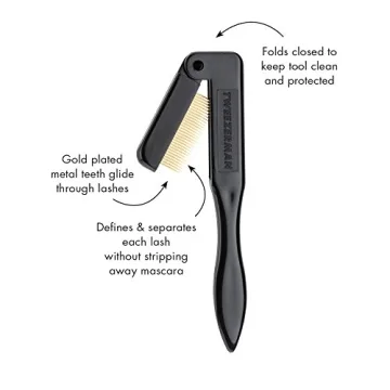 Tweezerman Folding Lashcomb for Perfect Lash Separation