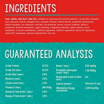 Stella & Chewy's Stella's Solutions Skin & Coat Boost Grass-Fed Lamb & Wild-Caught Salmon Dinner Morsels Freeze-Dried Raw Dog Food, 13 oz.