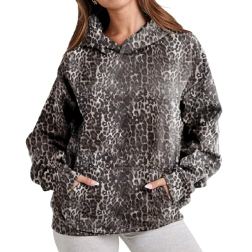 Stylish Oversized Leopard Hoodie for Comfortable Wear