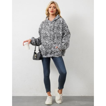 Stylish Oversized Leopard Hoodie for Trendy Comfort