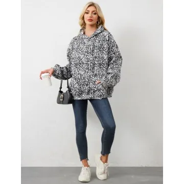 Stylish Oversized Leopard Hoodie for Trendy Comfort