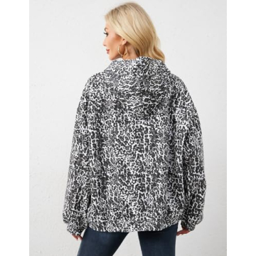 Stylish Oversized Leopard Hoodie for Trendy Comfort