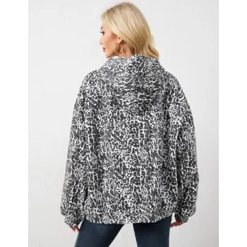 Stylish Oversized Leopard Hoodie for Trendy Comfort