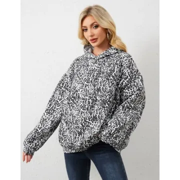 Stylish Oversized Leopard Hoodie for Trendy Comfort