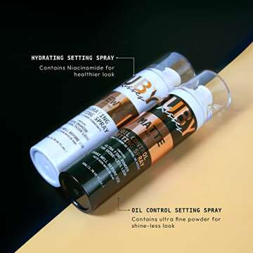 Ruby Kisses Setting Spray - Ultra-fine mist, Sets makeup, Long-Lasting Formula for a Flawless Finish...