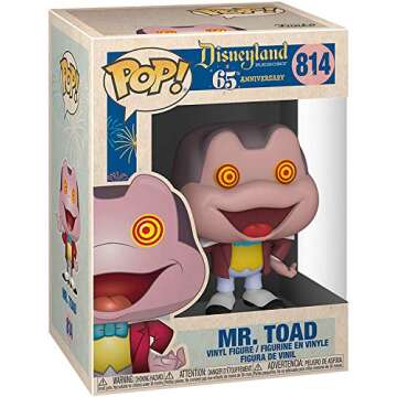 Funko Pop! Disney: Disney 65th - Mr. Toad with Spinning Eyes Vinyl Figure (Bundled with Pop Box Protector Case)