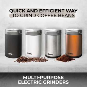 Kaffe Coffee Grinder Electric - Fresh Coffee for All Brew Styles