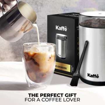 Kaffe Coffee Grinder Electric - Fresh Coffee for All Brew Styles