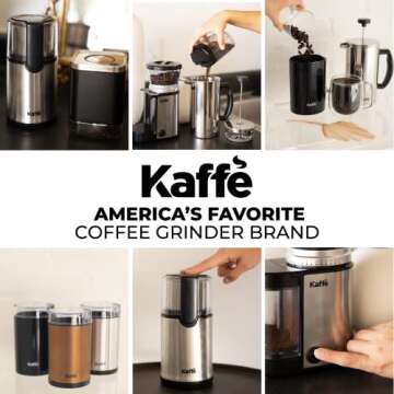 Kaffe Coffee Grinder Electric - Fresh Coffee for All Brew Styles