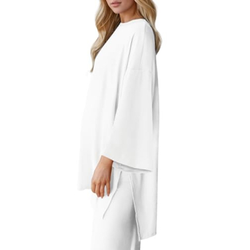 Stylish FMEYOA Maternity Pajama Set for Expecting Moms