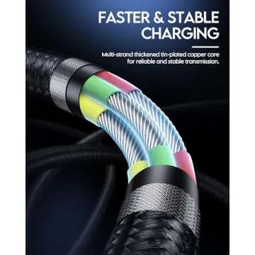 BrexLink USB C Cable with Fast 3A Charging for All Devices