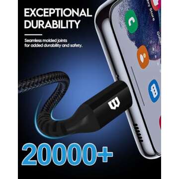 BrexLink USB C Cable with Fast 3A Charging for All Devices