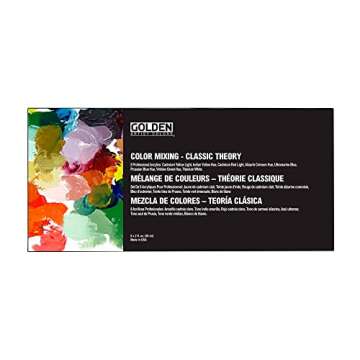 Golden Heavy Body Acrylics, Color Mixing Classic Theory Set (8 x 2 oz tubes)