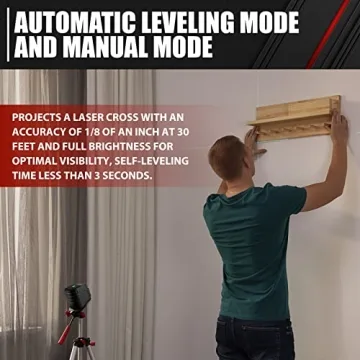 Self-Leveling 100FT Green Cross Line Laser for Precision