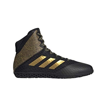 Adidas Mat Wizard Hype Wrestling Shoes - Black/Gold - Size 7.5