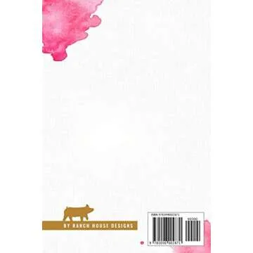 My Show Book Journal & Planner: Pink Watercolor Show Pig Edition