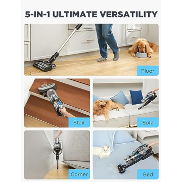 Eureka Cordless Vacuum Cleaner with Powerful Suction and LED Lights