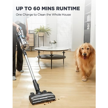 Eureka Cordless Vacuum Cleaner with Powerful Suction and LED Lights