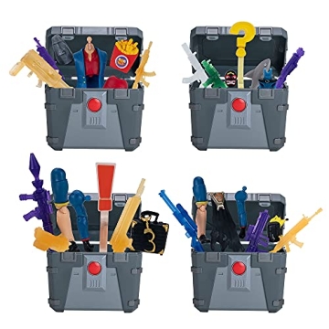 FORTNITE Henchman Chest Shark Collectible Accessory Set Bundle- Includes 4 Shark Style Henchman Ches...