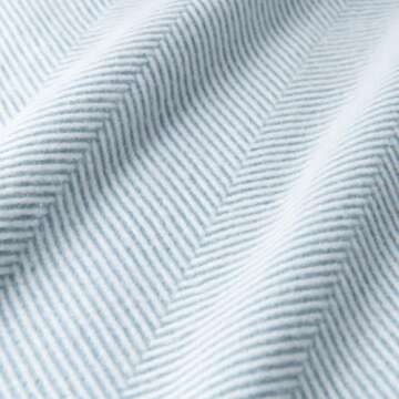 Premium Coastal Throw Blanket for Sofa & Patio - Baby Blue
