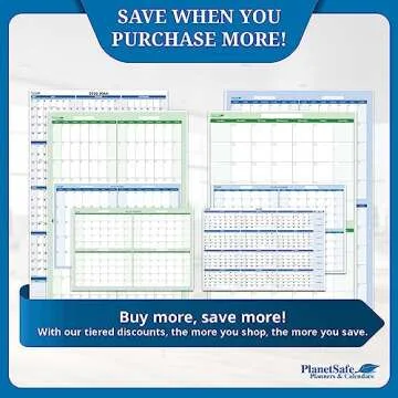 36" x 24" Sky Blue Vertical 90-Day Task, Goals and Objective Erasable Calendar - Large Wall Planner for Home, Office, School - Ideal for Scheduling, Budget Organization - Complete with fine tip dry-erase marker and eraser