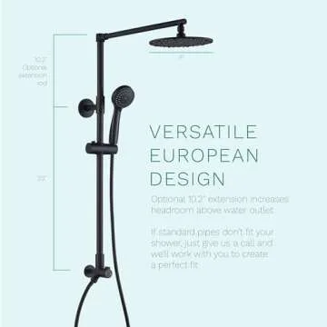 Fennocasa Polaris 3 Dual Rain Shower System - Matte Black