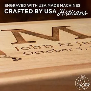 Personalized Maple Cutting Board for Couples - Engraved Gifts