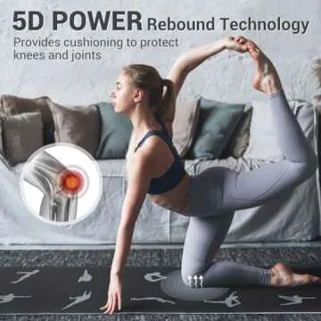 Foldable Yoga Mat, Travel Eco-Friendly PVC Yoga Mat, Double Sided Non-Slip Workouts Mat with Storage Bag for Home Gym Exercise & Fitness Pilates Stretching (72" x 24" x 1/5" Thick) OEKO-TEX Certified