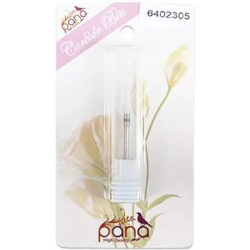 Pana Professional 3/32" Shank Size - White Small Tapered Cone Ceramic Bit Coarse Grit - Nail Drill Bit for Dremel Machine