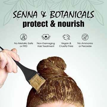 Light Mountain Henna Hair Color Conditioner for Healthy Shine