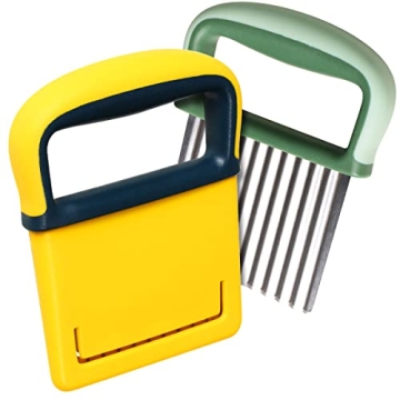 YGDZ Wavy Crinkle Cutter - Fun Veggie & Fruit Cutter