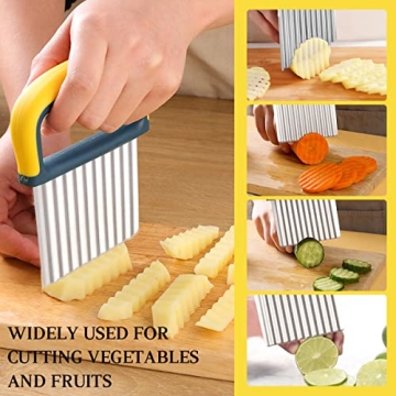 YGDZ Wavy Crinkle Cutter - Fun Veggie & Fruit Cutter