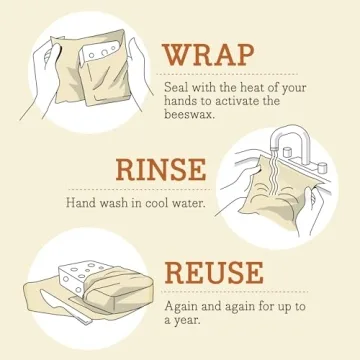 Bee's Wrap Reusable Beeswax Food Wraps Made in the USA, Eco Friendly Beeswax Wraps for Food, Sustainable Food Storage Containers, Organic Cotton Food Wraps, Assorted 3 Pack (S, M, L), Bees + Bears