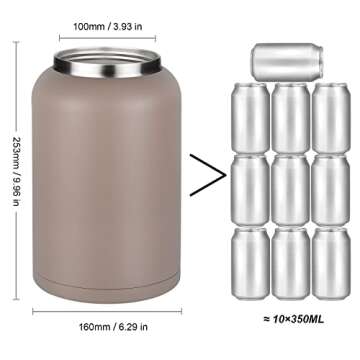 Zenbo One Gallon Jug with Straw,Keeps Cold up to 48 Hours - 128 oz Double Wall Vacuum Insulated Water Bottle, Sweat-Proof & Leak-Proof, Stainless Steel Thermos for Hot & Cold Drinks