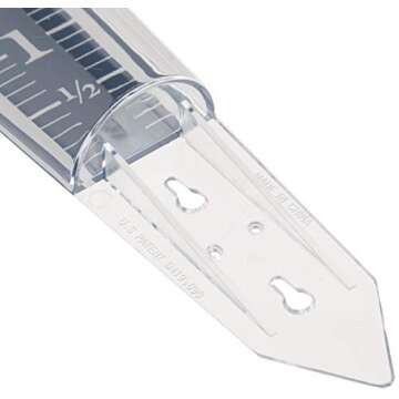 AcuRite 5" Capacity Easy-to-Read Magnifying Acrylic, Blue (00850A3) Rain Gauge