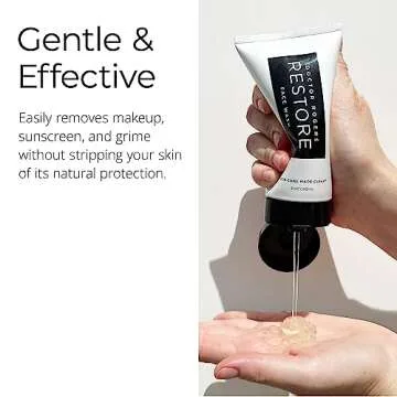Doctor Rogers Restore Natural Face Wash, Gentle Face Cleanser For Women & Men, Hydrating Face Wash For Sensitive, Dry & Combination Skin, Dermatologist-Created Daily Facial Cleanser, 5 fl oz Tube