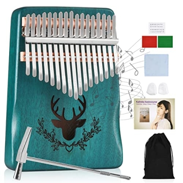 Kalimba Thumb Piano 17 Keys, Musical Instruments, Music Gifts, Thumb Piano, Gifts For Musicians, Fin...