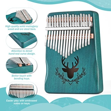 Kalimba Thumb Piano 17 Keys - Beautiful Sound & Design