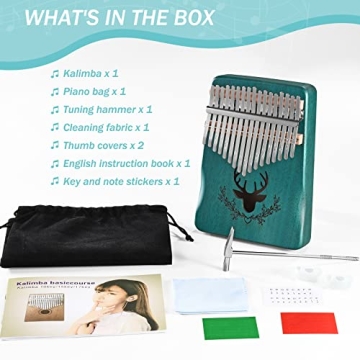 Kalimba Thumb Piano 17 Keys - Beautiful Sound & Design